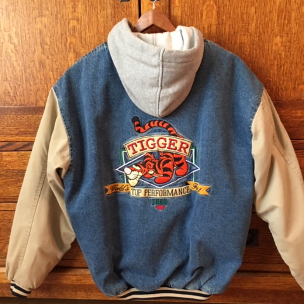 NEW Tigger Disney Varsity Hoodie Baseball Jacket